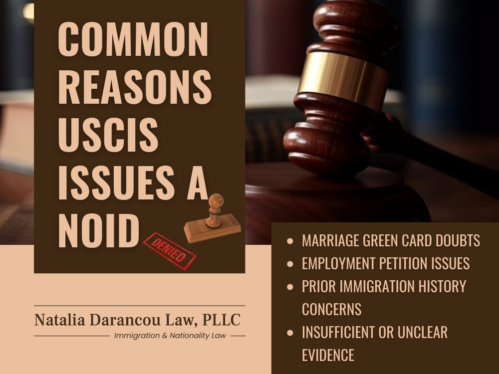 NOID -Common Reasons USCIS Issues a NOID - Darancou Law