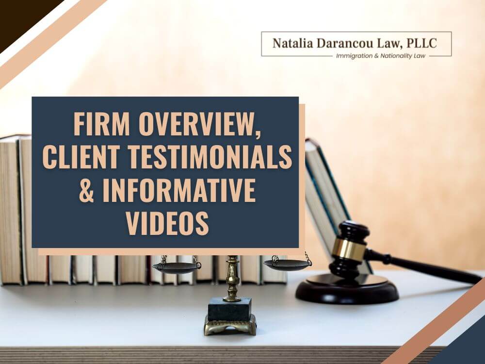 Mega Menu - Firm Overview, Client Testimonials & Informative Videos - Darancou Law