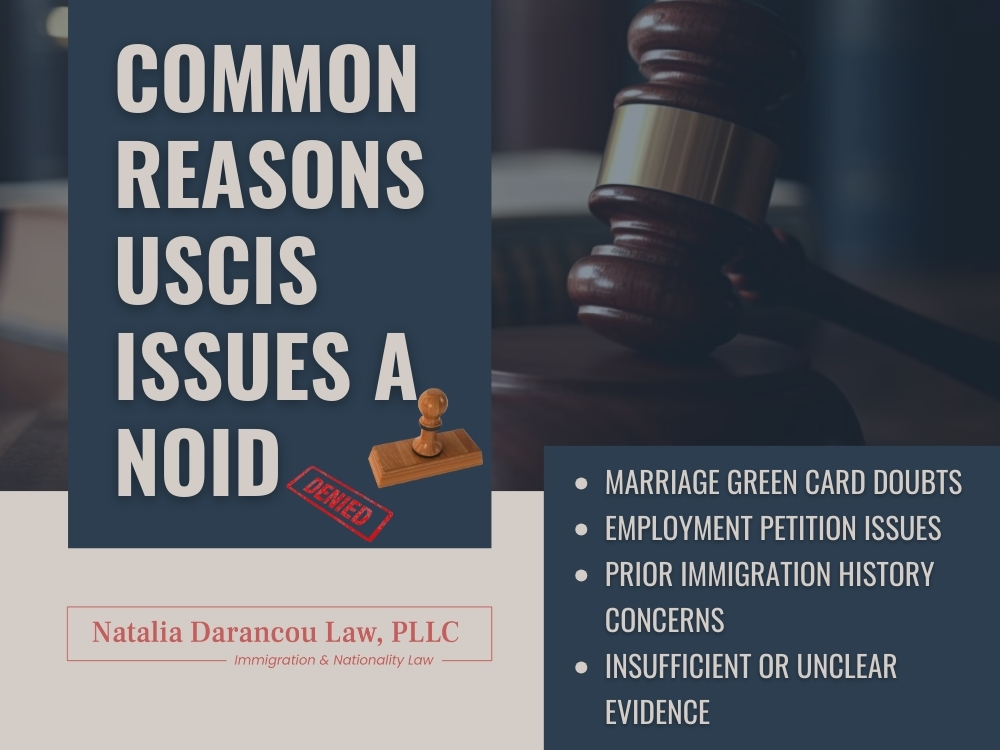 NOID -Common Reasons USCIS Issues a NOID new - Darancou Law