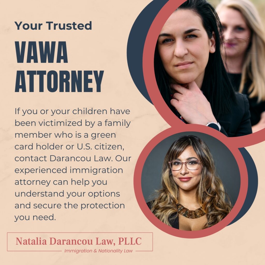 VAWA Immigration Victims of Domestic Violence Green Card new - Darancou Law